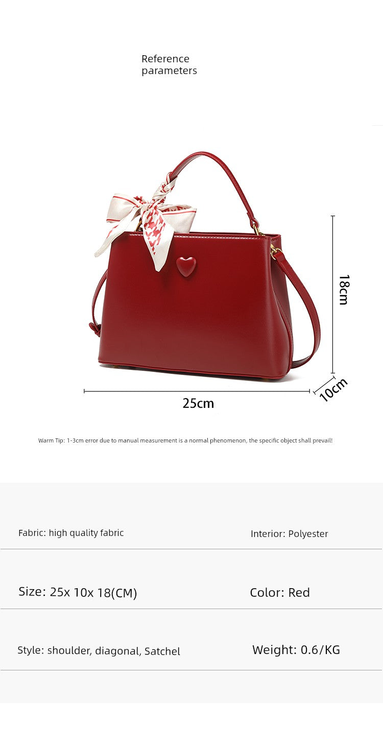 Bag Female Red Elegant Bridal Gift