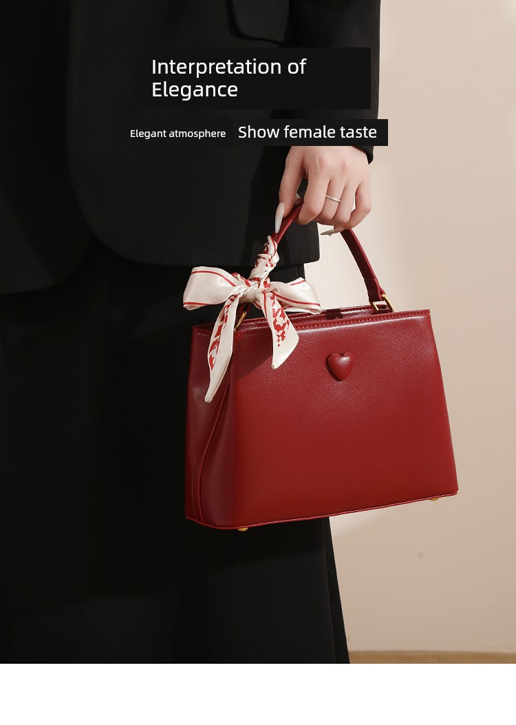 Bag Female Red Elegant Bridal Gift